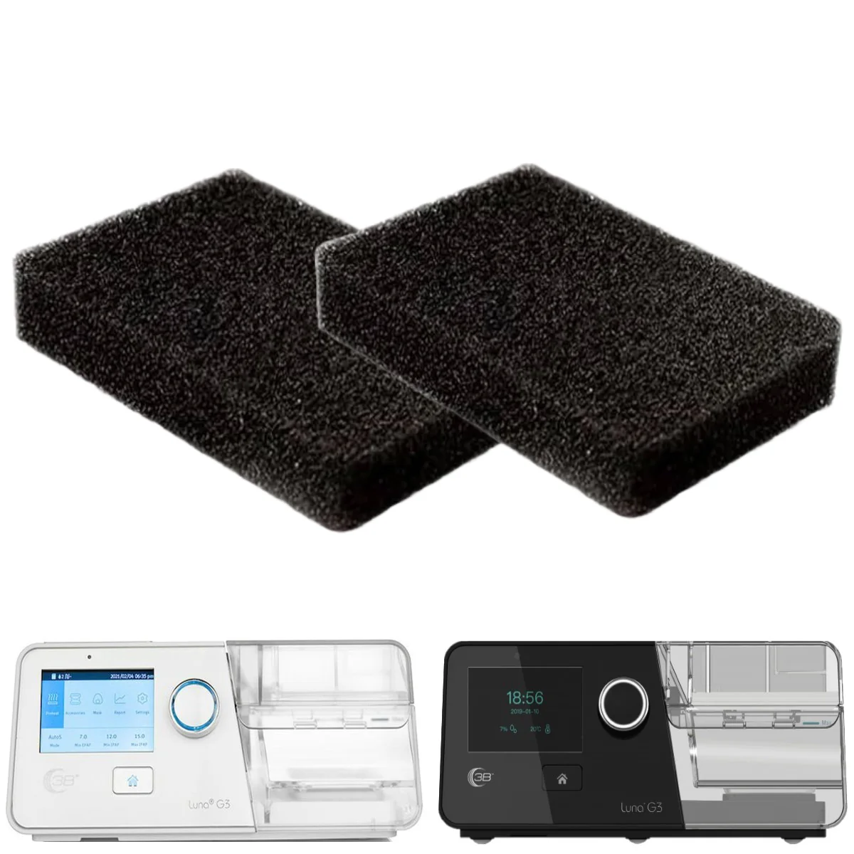 Luna G3 Style Reusable Foam Filters